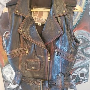 Authentic SWISH Leather Vest